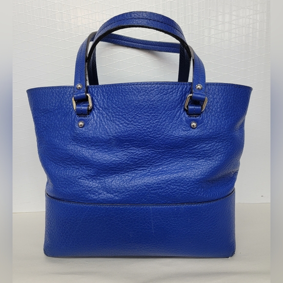 Kate Spade Blue Leather Tote Bag - Picture 2 of 14